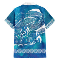 Kuri Dog Waka New Zealand Matariki Family Matching Tank Maxi Dress and Hawaiian Shirt Ocean Sharks Maori Tattoo LT14 - Polynesian Pride