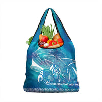 Kuri Dog Waka New Zealand Matariki Grocery Bag Ocean Sharks Maori Tattoo LT14 1-pack One Size Blue - Polynesian Pride