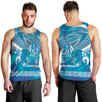 Kuri Dog Waka New Zealand Matariki Men Tank Top Ocean Sharks Maori Tattoo LT14 - Polynesian Pride