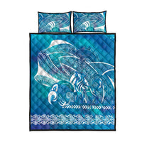 Kuri Dog Waka New Zealand Matariki Quilt Bed Set Ocean Sharks Maori Tattoo LT14 - Polynesian Pride