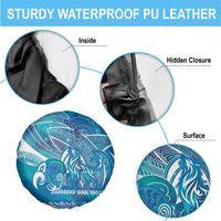 Kuri Dog Waka New Zealand Matariki Spare Tire Cover Ocean Sharks Maori Tattoo LT14 - Polynesian Pride