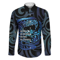 Tuna Eel New Zealand Matariki Family Matching Long Sleeve Bodycon Dress and Hawaiian Shirt He Piko He Taniwha Maori Pattern LT14 Dad's Shirt - Long Sleeve Purple - Polynesian Pride