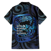 Tuna Eel New Zealand Matariki Family Matching Off Shoulder Maxi Dress and Hawaiian Shirt He Piko He Taniwha Maori Pattern LT14 - Polynesian Pride