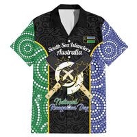 Personalised South Sea Islanders National Recognition Day Family Matching Mermaid Dress and Hawaiian Shirt Australia Aboriginal Vanuatu Pig Tusk LT14 Dad's Shirt - Short Sleeve Black - Polynesian Pride