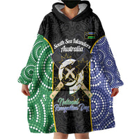 Personalised South Sea Islanders National Recognition Day Wearable Blanket Hoodie Australia Aboriginal Vanuatu Pig Tusk LT14 - Polynesian Pride