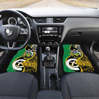 Australian South Sea Islanders National Recognition Day Car Mats Solomon Islands And Vanuatu Culture LT14 Set 2pcs - Front Black - Polynesian Pride