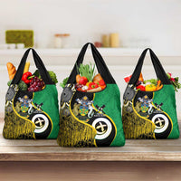 Australian South Sea Islanders National Recognition Day Grocery Bag Solomon Islands And Vanuatu Culture LT14 3-pack One Size Black - Polynesian Pride