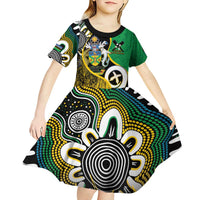 Australian South Sea Islanders National Recognition Day Kid Short Sleeve Dress Solomon Islands And Vanuatu Culture LT14 - Polynesian Pride