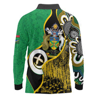 Australian South Sea Islanders National Recognition Day Long Sleeve Polo Shirt Solomon Islands And Vanuatu Culture LT14 - Polynesian Pride