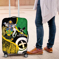 Australian South Sea Islanders National Recognition Day Luggage Cover Solomon Islands And Vanuatu Culture LT14 Black - Polynesian Pride