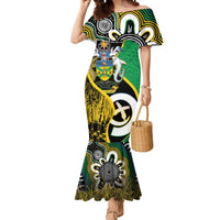 Australian South Sea Islanders National Recognition Day Mermaid Dress Solomon Islands And Vanuatu Culture LT14 Women Black - Polynesian Pride