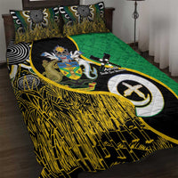 Australian South Sea Islanders National Recognition Day Quilt Bed Set Solomon Islands And Vanuatu Culture LT14 Black - Polynesian Pride
