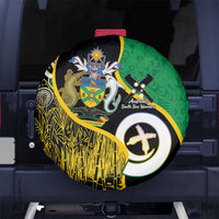 Australian South Sea Islanders National Recognition Day Spare Tire Cover Solomon Islands And Vanuatu Culture LT14 No hole Black - Polynesian Pride