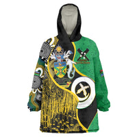 Australian South Sea Islanders National Recognition Day Wearable Blanket Hoodie Solomon Islands And Vanuatu Culture LT14 One Size Black - Polynesian Pride