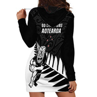 New Zealand Silver Fern Rugby Hoodie Dress All Black Go Champions Maori Pattern LT14 - Polynesian Pride