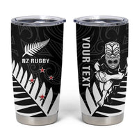 New Zealand Silver Fern Rugby Tumbler Cup All Black Go Champions Maori Pattern LT14 Black - Polynesian Pride