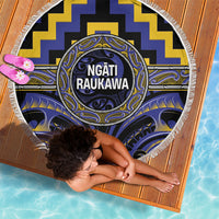 Aotearoa Ngati Raukawa Beach Blanket Maori Iwi Poutama Puhoro Tattoo LT14 - Polynesian Pride