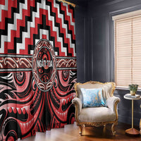 Aotearoa Ngati Toa Window Curtain Maori Iwi Poutama Puhoro Tattoo LT14 - Polynesian Pride