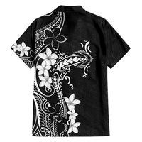 Black Hawaii Family Matching Summer Maxi Dress and Hawaiian Shirt Hammerhead Shark Tattoo Curve Polynesian LT14 - Polynesian Pride