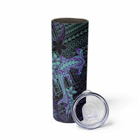 Purple Paradise Hawaii Skinny Tumbler Hammerhead Shark Tattoo Curve Polynesian LT14 - Polynesian Pride