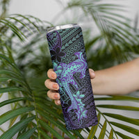 Purple Paradise Hawaii Skinny Tumbler Hammerhead Shark Tattoo Curve Polynesian LT14 - Polynesian Pride