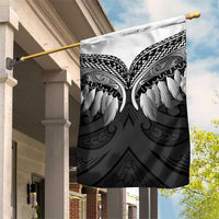 Poutama Korowai New Zealand Garden Flag Aotearoa Maori Tattoo LT14 House Flag Black - Polynesian Pride