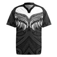 Poutama Korowai New Zealand Rugby Jersey Aotearoa Maori Tattoo LT14 Black - Polynesian Pride