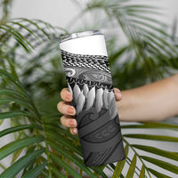 Poutama Korowai New Zealand Skinny Tumbler Aotearoa Maori Tattoo LT14 - Polynesian Pride