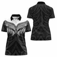 Poutama Korowai New Zealand Women Polo Shirt Aotearoa Maori Tattoo - Polynesian Pride