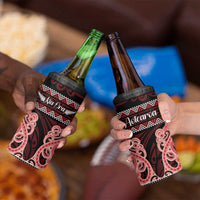 Kia Ora New Zealand 4 in 1 Can Cooler Tumbler Maori Language Week Whero Taniko Motif LT14 - Polynesian Pride