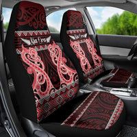 Kia Ora New Zealand Car Seat Cover Maori Language Week Whero Taniko Motif LT14 - Polynesian Pride