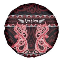 Kia Ora New Zealand Spare Tire Cover Maori Language Week Whero Taniko Motif LT14 - Polynesian Pride