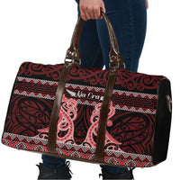 Kia Ora New Zealand Travel Bag Maori Language Week Whero Taniko Motif LT14 - Polynesian Pride
