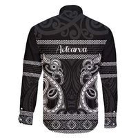 Kia Ora New Zealand Family Matching Short Sleeve Bodycon Dress and Hawaiian Shirt Maori Language Week Pango Taniko Motif LT14 - Polynesian Pride