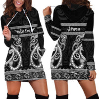 Kia Ora New Zealand Hoodie Dress Maori Language Week Pango Taniko Motif LT14 - Polynesian Pride