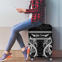 Kia Ora New Zealand Luggage Cover Maori Language Week Pango Taniko Motif - Polynesian Pride