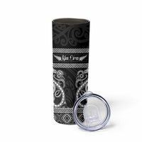 Kia Ora New Zealand Skinny Tumbler Maori Language Week Pango Taniko Motif LT14 - Polynesian Pride