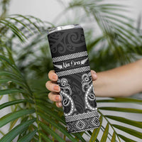 Kia Ora New Zealand Skinny Tumbler Maori Language Week Pango Taniko Motif LT14 - Polynesian Pride