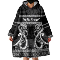 Kia Ora New Zealand Wearable Blanket Hoodie Maori Language Week Pango Taniko Motif LT14 - Polynesian Pride