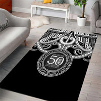 Kia Kaha Te Reo Maori New Zealand Area Rug 50th Anniversary Ake Ake Ake - Polynesian Pride