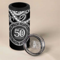 Kia Kaha Te Reo Maori New Zealand 4 in 1 Can Cooler Tumbler 50th Anniversary Ake Ake Ake LT14 - Polynesian Pride