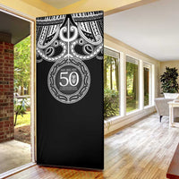 Kia Kaha Te Reo Maori New Zealand Door Cover 50th Anniversary Ake Ake Ake LT14 - Polynesian Pride