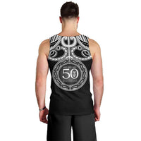 Kia Kaha Te Reo Maori New Zealand Men Tank Top 50th Anniversary Ake Ake Ake LT14 - Polynesian Pride