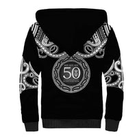 Kia Kaha Te Reo Maori New Zealand Sherpa Hoodie 50th Anniversary Ake Ake Ake LT14 - Polynesian Pride