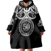 Kia Kaha Te Reo Maori New Zealand Wearable Blanket Hoodie 50th Anniversary Ake Ake Ake LT14 - Polynesian Pride