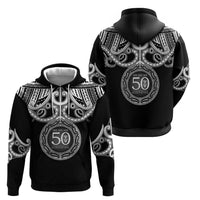 Kia Kaha Te Reo Maori New Zealand Zip Hoodie 50th Anniversary Ake Ake Ake LT14 - Polynesian Pride