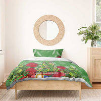 Kakapo New Zealand Christmas Bedding Set Meri Kirihimete Pohutukawa - Green Color LT14 - Polynesian Pride