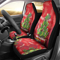 Kakapo New Zealand Christmas Car Seat Cover Meri Kirihimete Pohutukawa - Red Color LT14 - Polynesian Pride