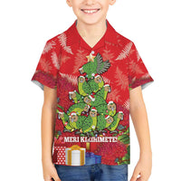Kakapo New Zealand Christmas Hawaiian Shirt Meri Kirihimete Pohutukawa - Red Color LT14 - Polynesian Pride