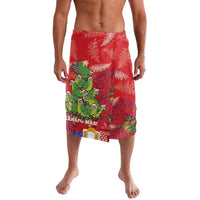 Kakapo New Zealand Christmas Lavalava Meri Kirihimete Pohutukawa - Red Color LT14 Red - Polynesian Pride